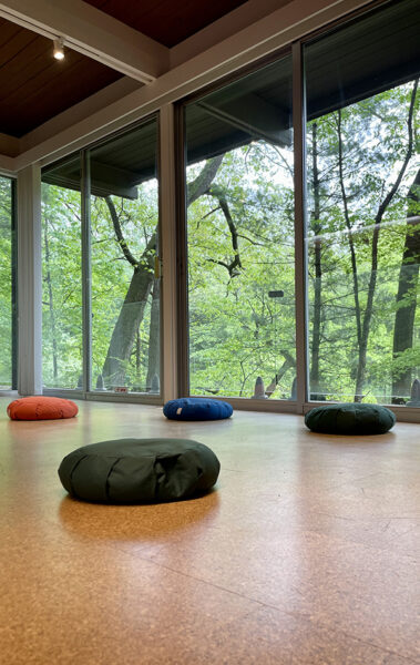 Meditation view at Carver House