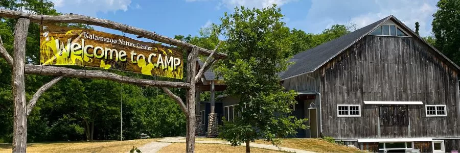 Camp welcome banner