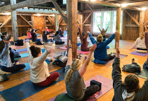 Yoga at the kalamazoo nature center