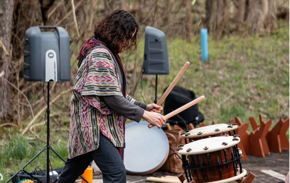 drummer outdoors