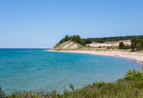 Lake Michigan shoreline