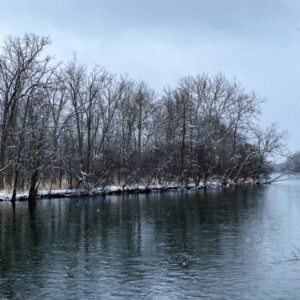 Kalamazoo River at the kalamazoo nature center